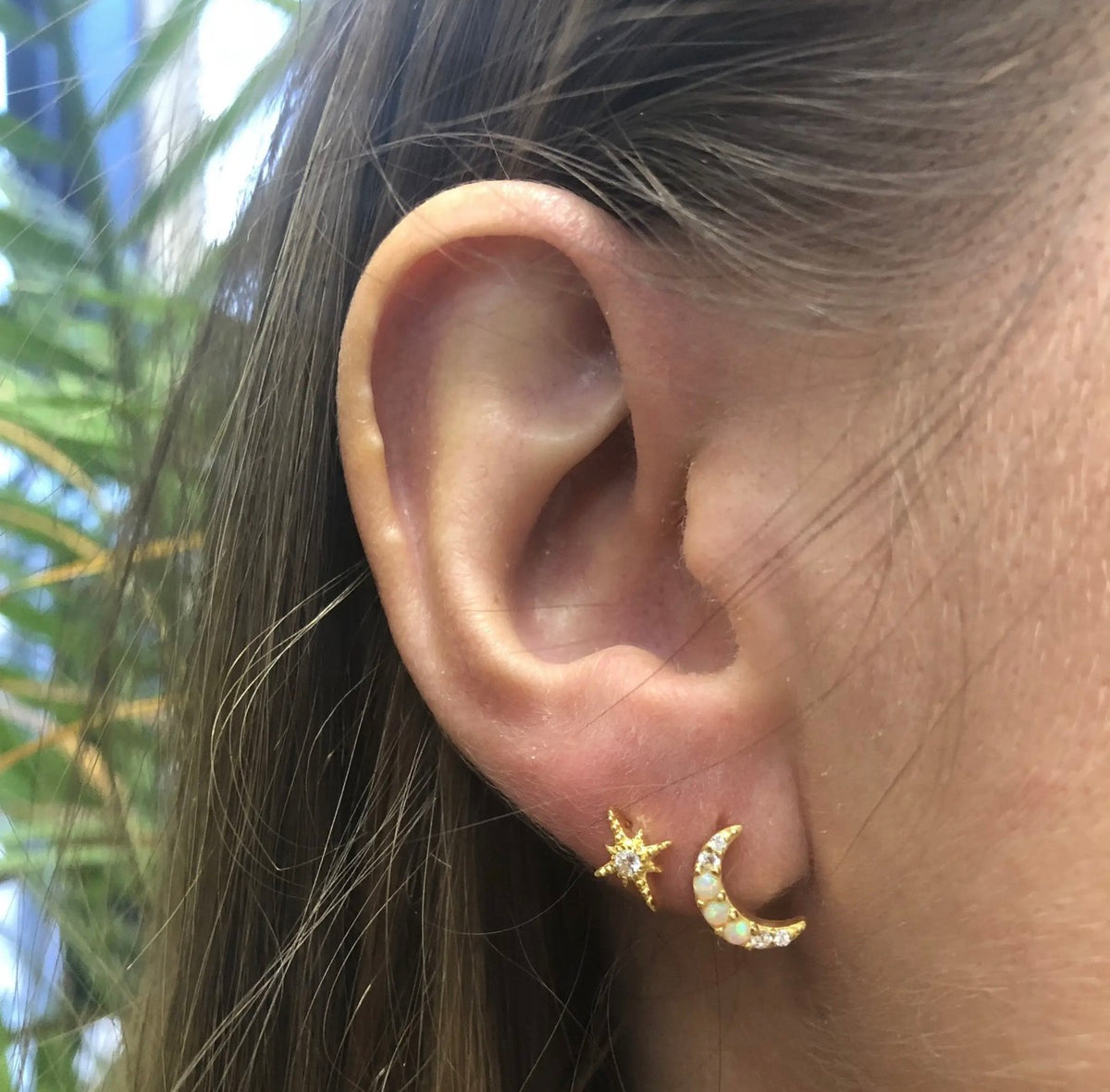 Opal & Diamond Celestial Dream Studs