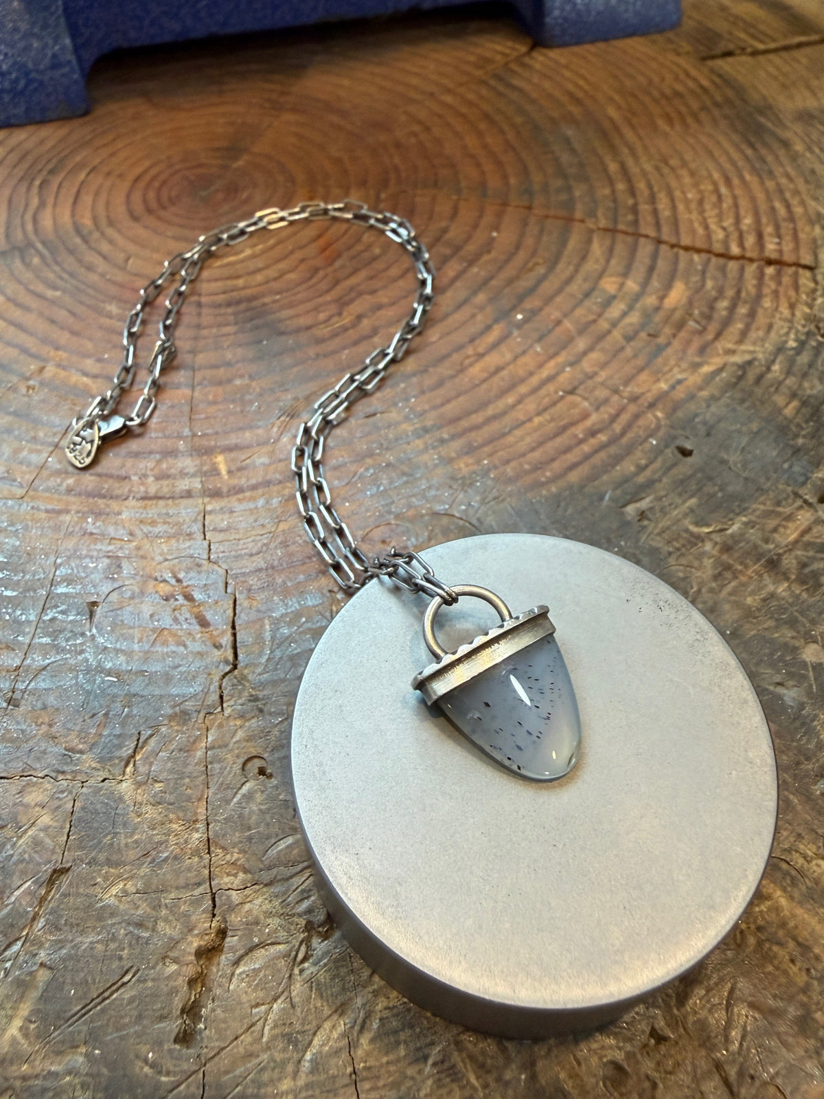 Agate Tongue Talisman Necklace