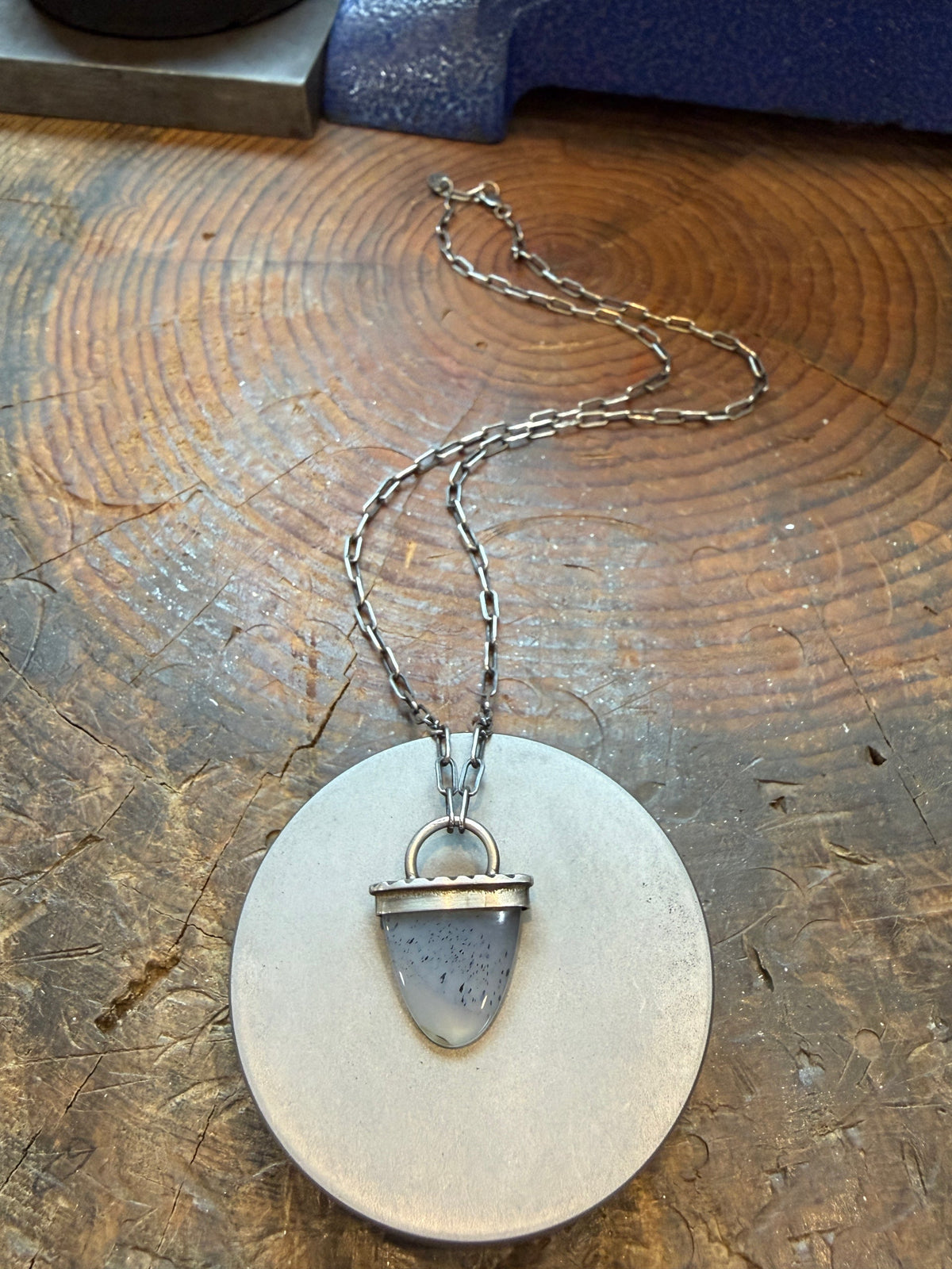 Agate Tongue Talisman Necklace