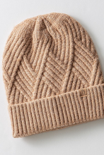 Textured Knit Cuff Beanie