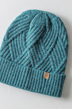 Textured Knit Cuff Beanie