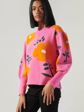 Sugarlips - Barbie Floral Puff Sleeve Sweater
