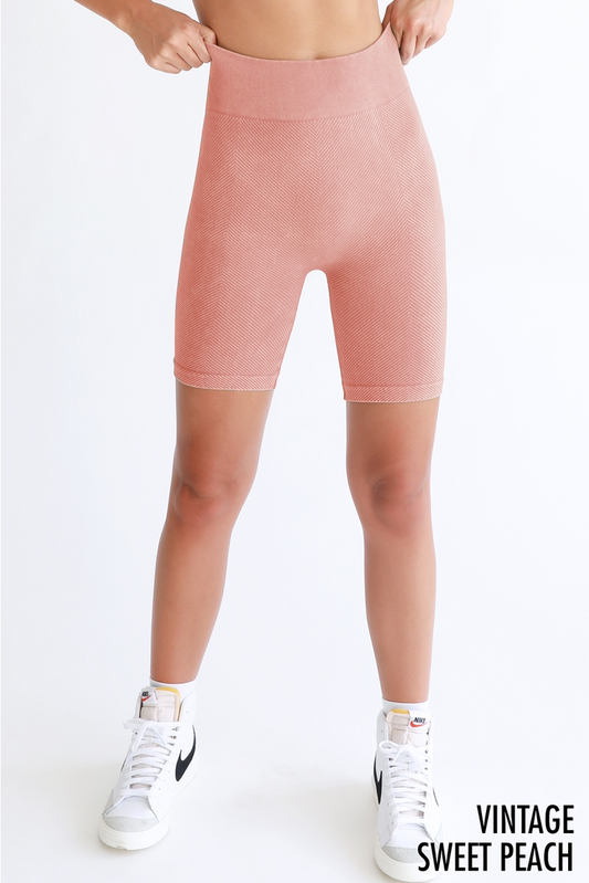 Chevron Biker Shorts