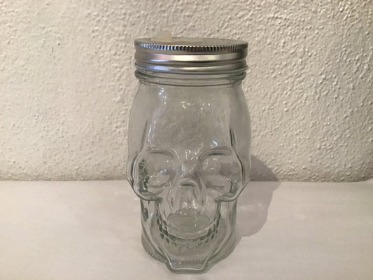 Skull Glass with Lid
