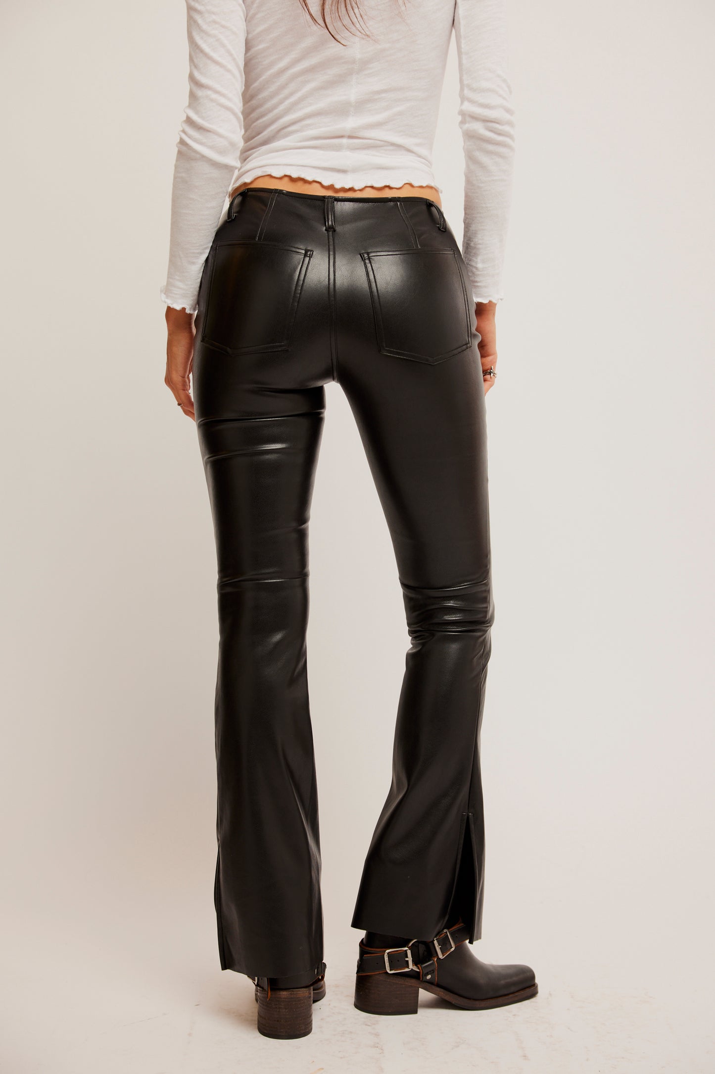Free People Level Up Vegan Slit Pant