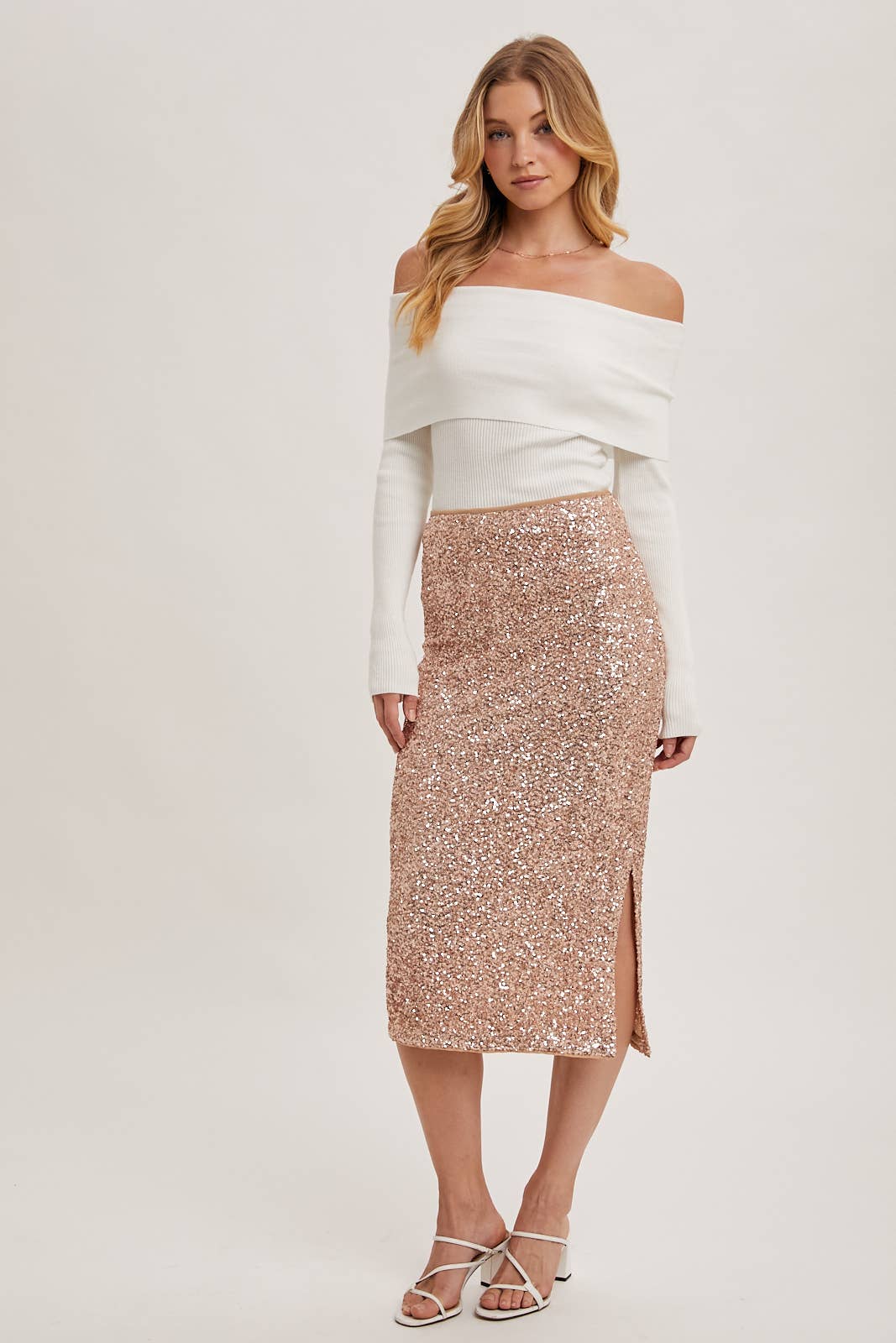 Sammy - Sequin Midi Skirt