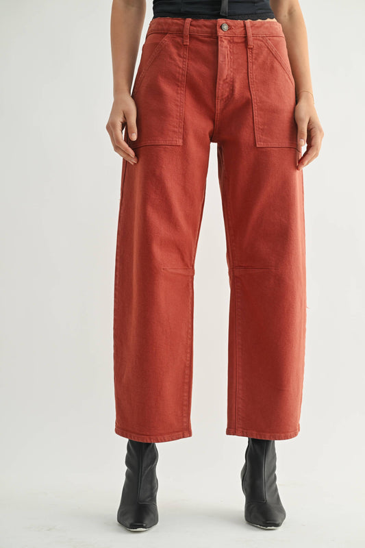 Just Black Denim - Utility Seamed Barrel (BP203J)