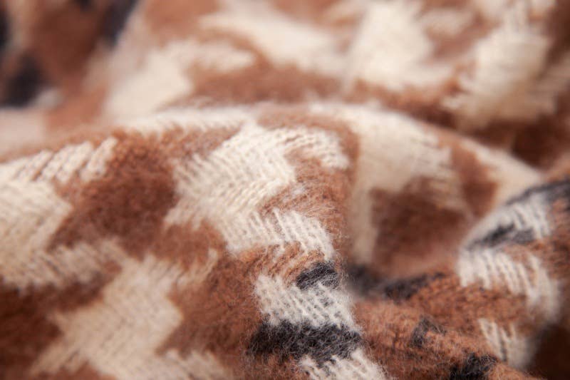 Soft Houndstooth Scarf