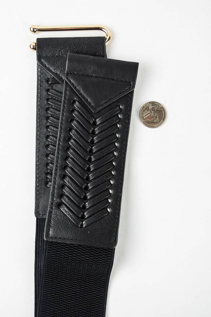 KAT Western Fishtail Braid Cinch Belt