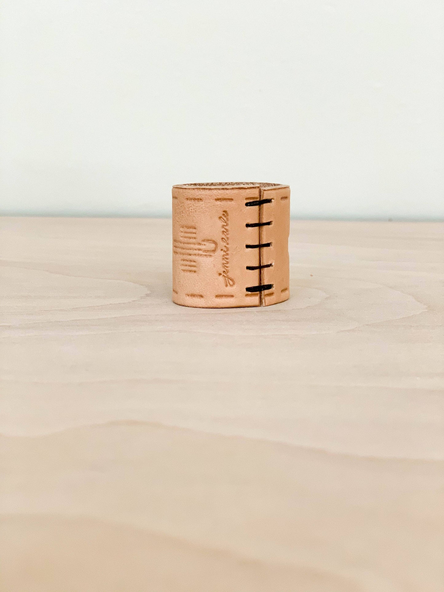 Tooled Leather Bandana Slide