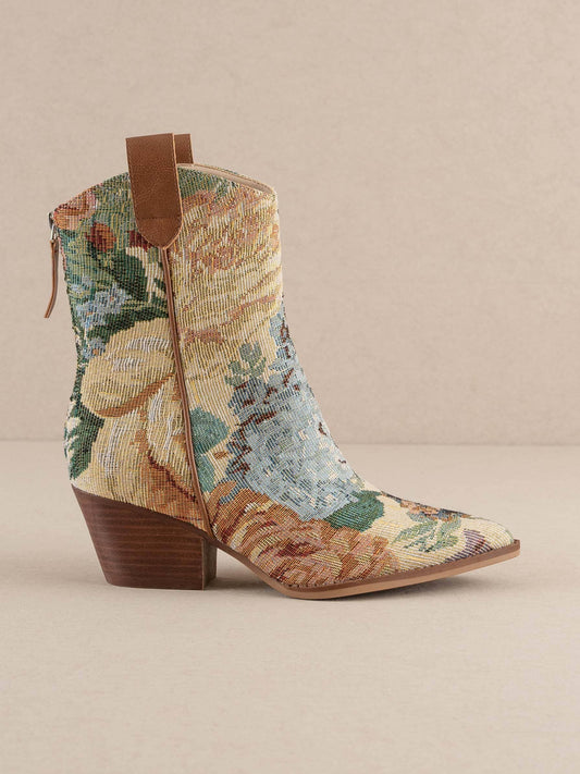 Kaiya Vintage Tapestry Western Boots