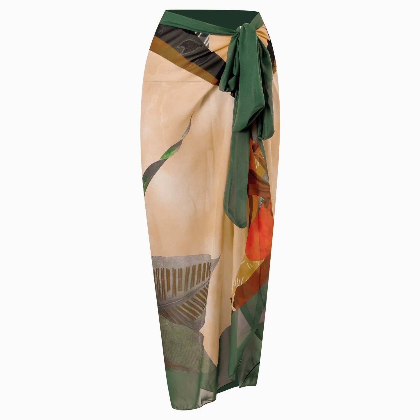 Tai - Multicolor Floral Print One Piece Swimweai with Cover