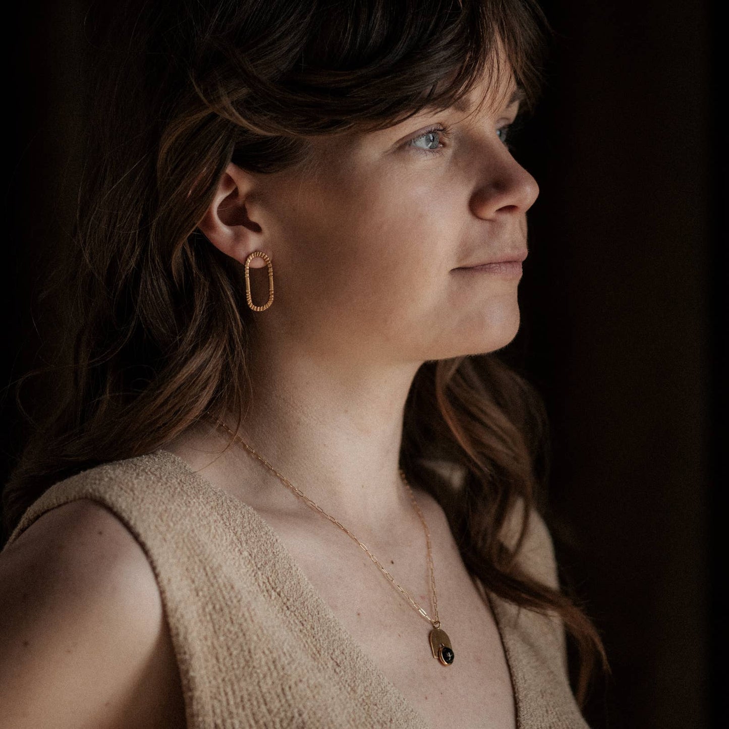 Commonform Bali Necklace - Copper Obsidian