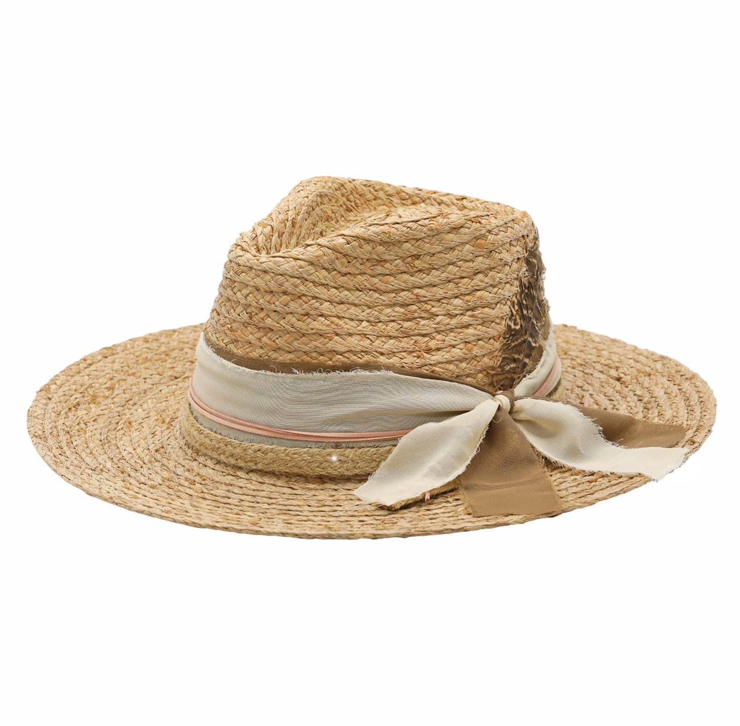 Amalia Raffia Straw Wide Brimmed Resort Hat