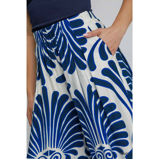 Donna Printed Skirt Pant