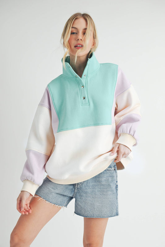 Janica - Glo Colorblock Pullover