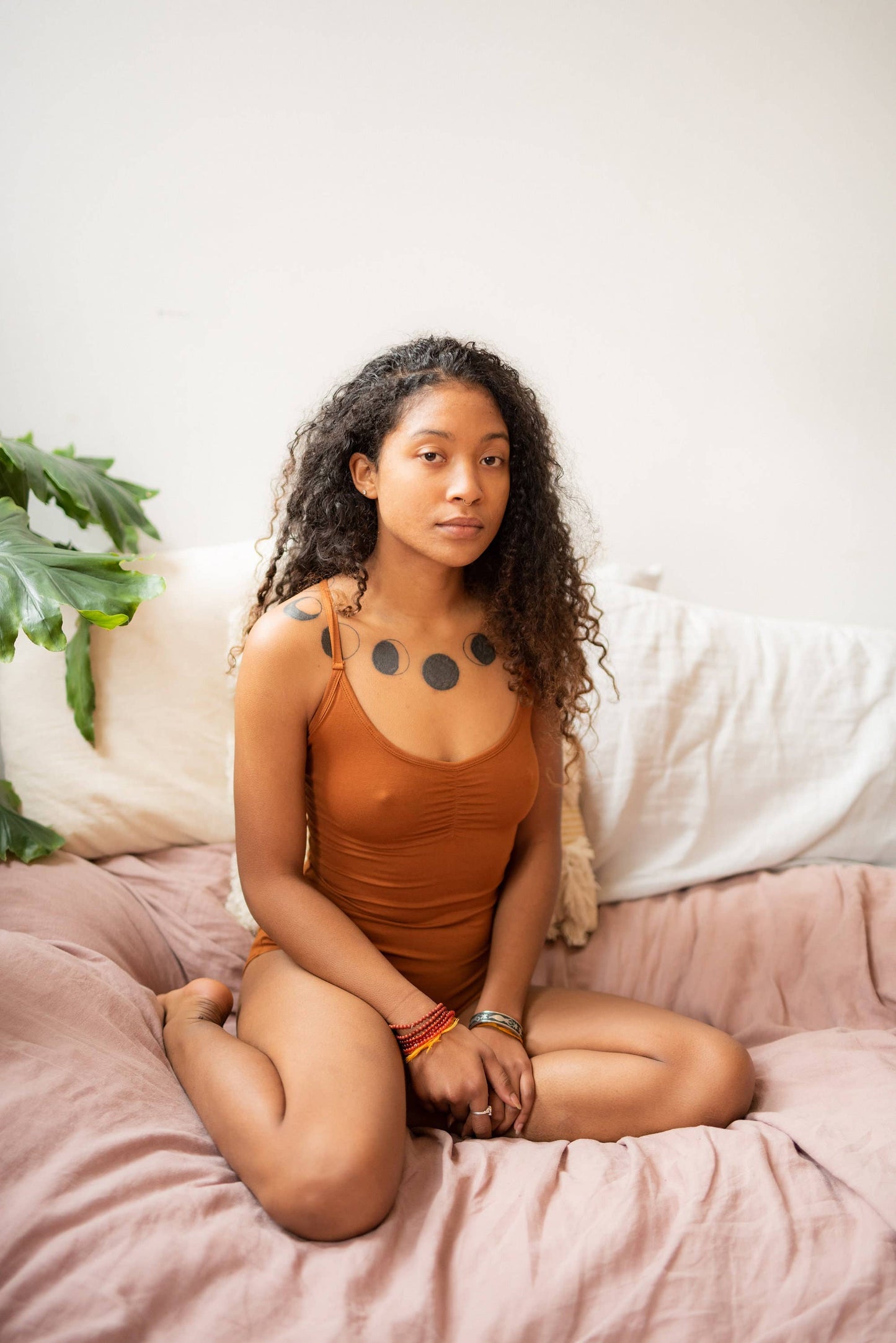 Una Pluma - Organic Cotton Strappy Bodysuit