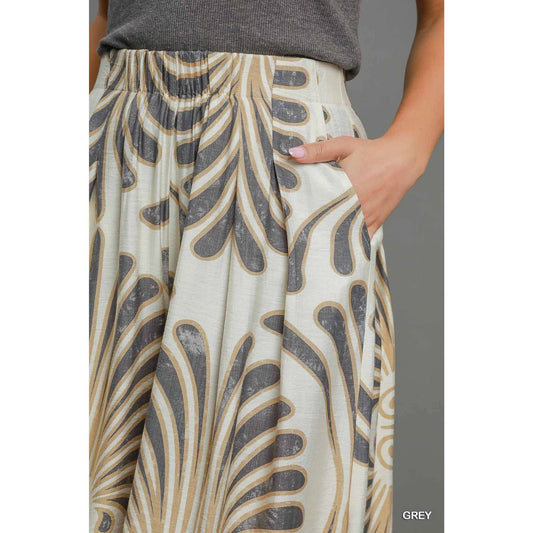 Donna Printed Skirt Pant