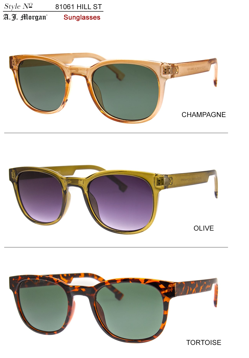 Hill St Sunglasses