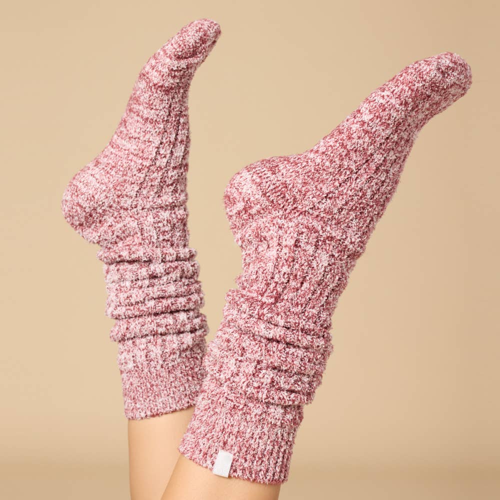 Women's Soft, Cozy, Slouchy Marshmallow Socks with Grippers