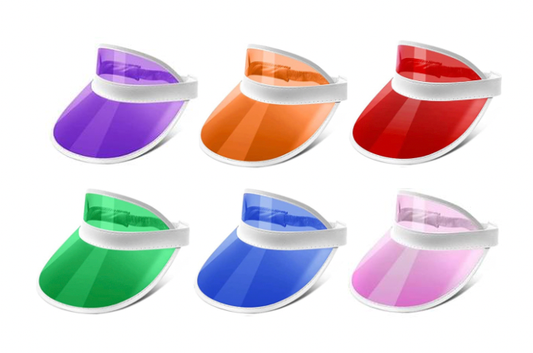 Retro Clear Visor 80's 90's Hat
