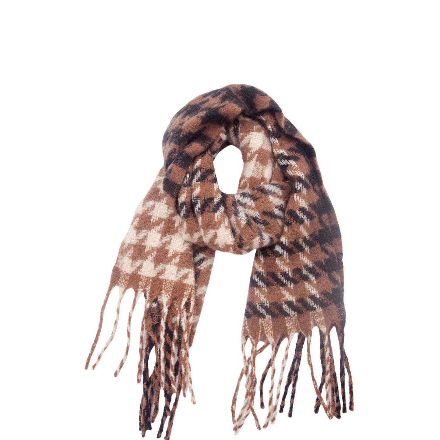 Soft Houndstooth Scarf