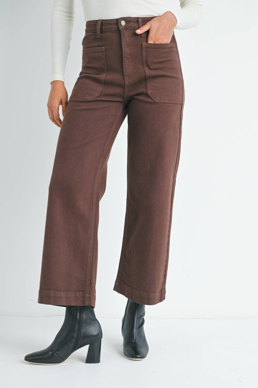 Just Black Denim - Utility Pant Coffee Bean DP649