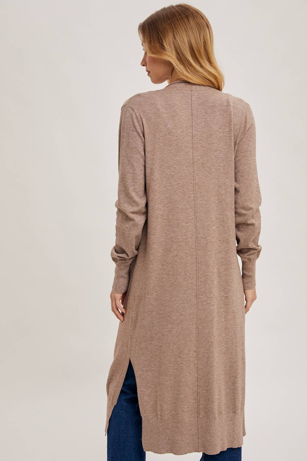 Posh - Longline Open Front Cardigan