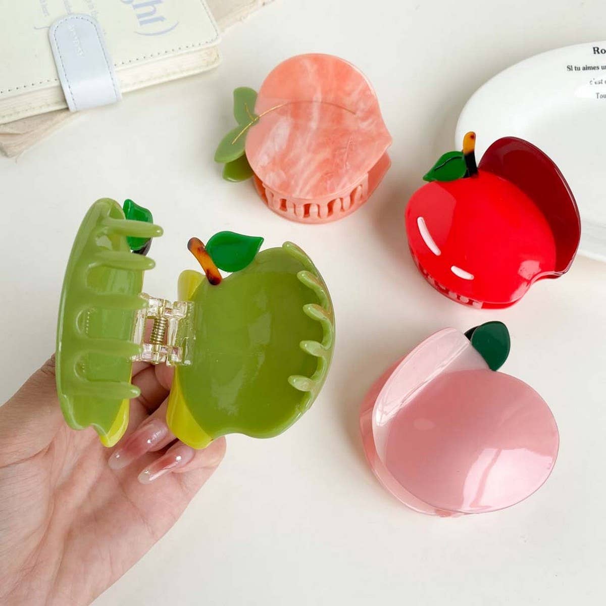 Peach Hair Clip