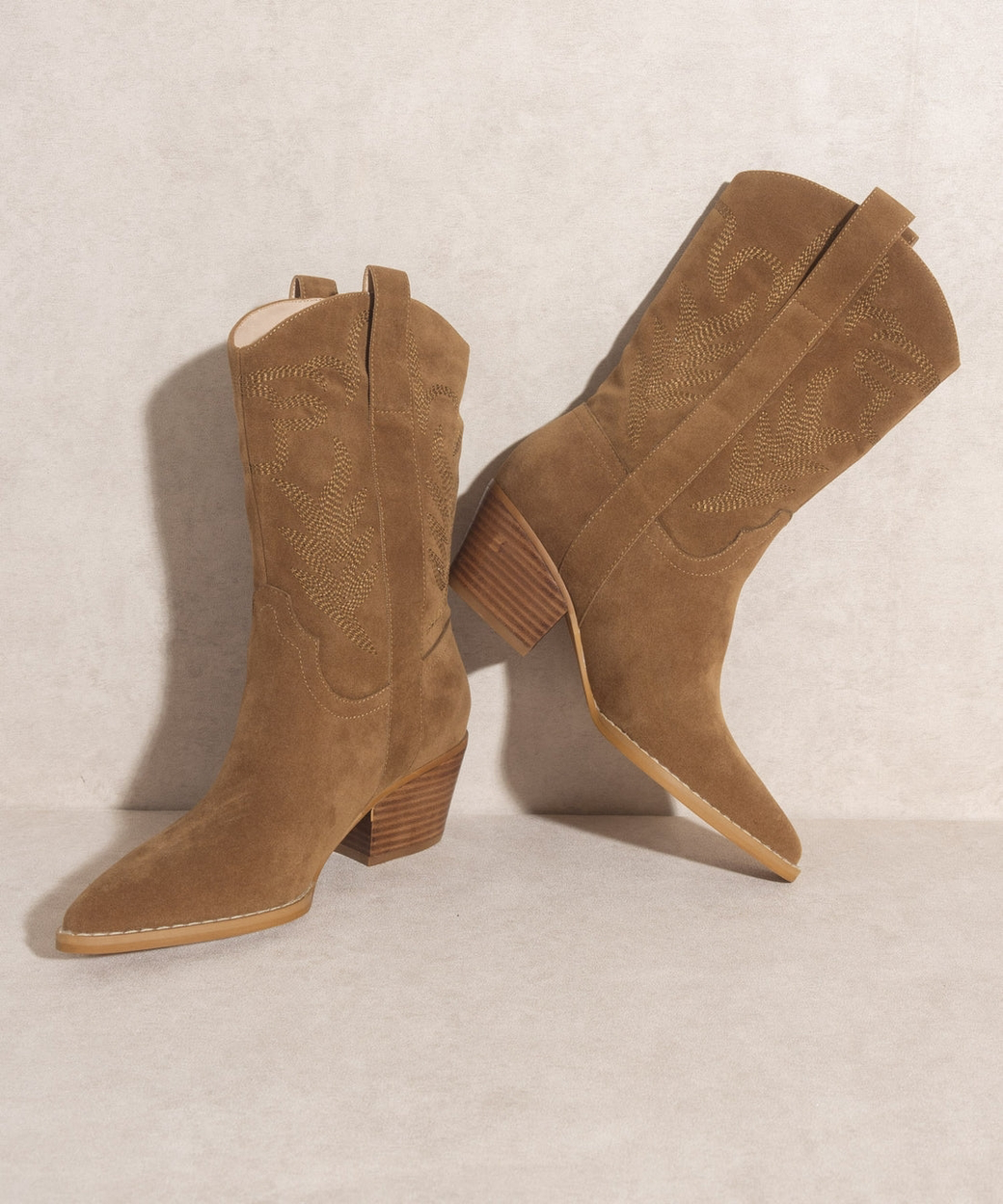 Oasis Society - The Sephira Camel | Embroidered Western Short Boot