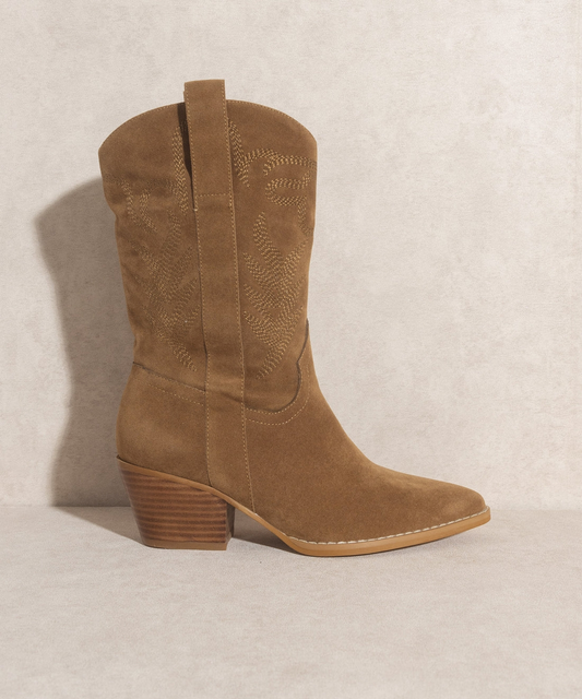 Oasis Society - The Sephira Camel | Embroidered Western Short Boot