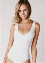 Ribbed V Neck Bodysuit