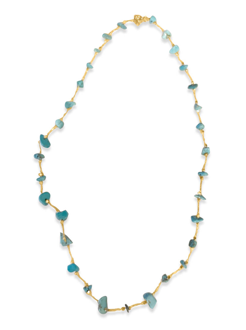 Chauncey Turquoise and gold fill necklace by Sonya Renee