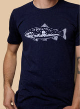 Trout Tee in Navy Speckled by Moore Collection