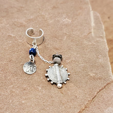Ear Cuff with Chain & Stud by Stellar Metal Jewelry