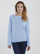 Luxe Evelyn Long Sleeve Boatneck Tee