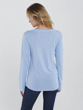 Luxe Evelyn Long Sleeve Boatneck Tee