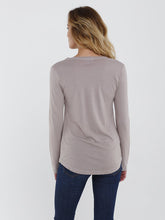 Luxe Long Sleeve Angie Vneck Tee